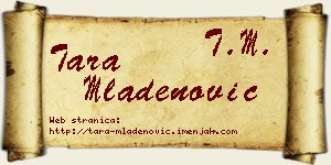 Tara Mladenović vizit kartica